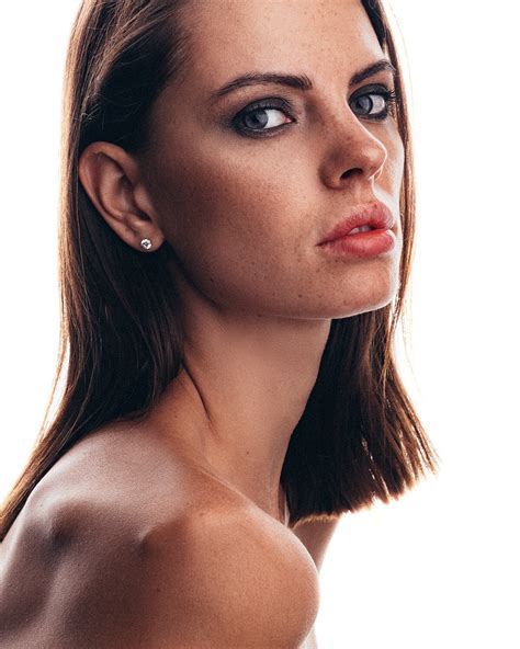 Aleksey Trifonov Portrait Face Women Model White Background Wallpaper