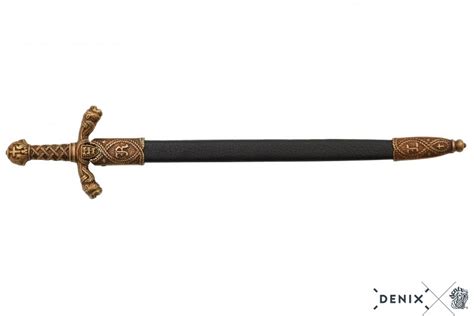 Excalibur Sword With Scabbard Letter Opener Blueblack The Gun