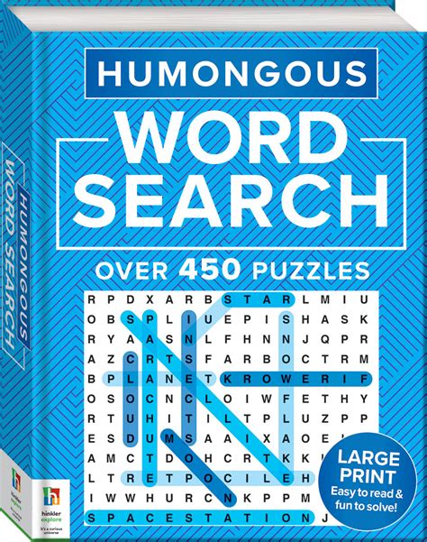 Humongous Word Search Puzzle Book Word Search Puzzles Adults