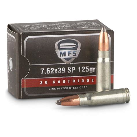Mfs 762x39mm Sp 125 Grain 500 Rounds 592312 762x39mm Ammo At