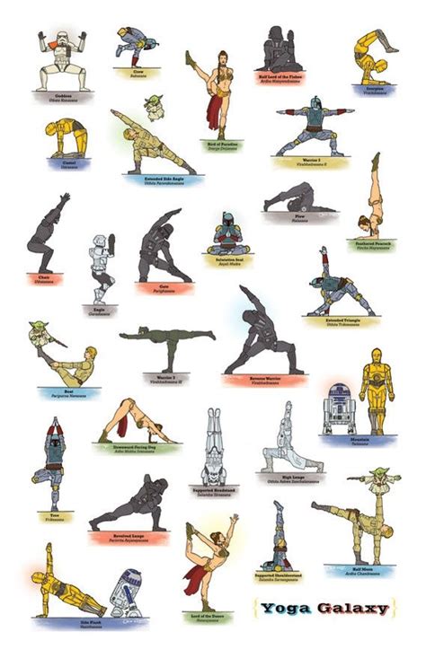 Star Wars Yoga Yoga Goals And Loves Theme Star Wars Star Wars Art Yoga Series Mudras Chico