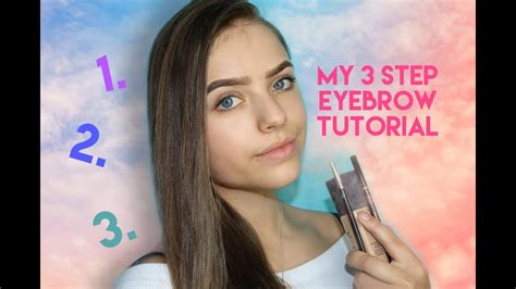 3 Step Eyebrow Tutorial Youtube