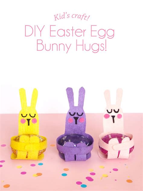 Kids Craft Easter Egg Bunny Hugs Paper And Pin Kinderknutsels