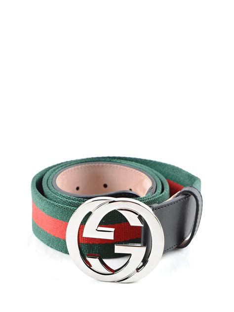 Belts Gucci Gg Buckle Web Belt 411924h917n1060 Shop Online At Ikrix