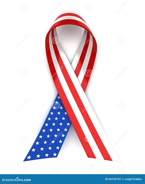 Red White And Blue Ribbon Stock Illustration Illustration Of Troop