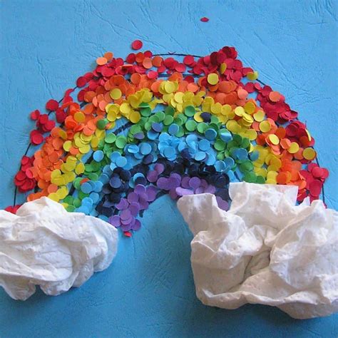 Easy Rainbow Picture To Make At Home With Kids Of All Ages