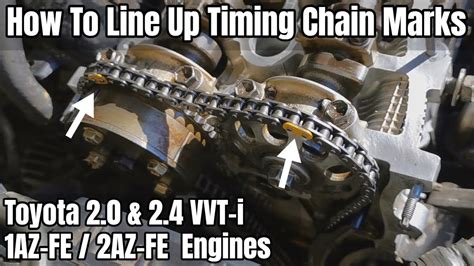 How To Set The Timing On A Toyota 1az Fe2az Fe Engine Youtube