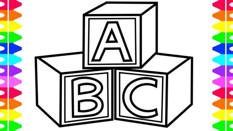 Abc Blocks Coloring Pages Images And Photos Finder