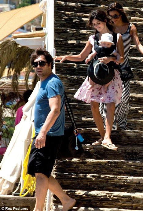 Penelope Cruz And Javier Bardem Take Adorable Little Leo Out For The