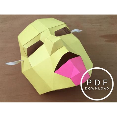 Mask Papercraft Template Printable