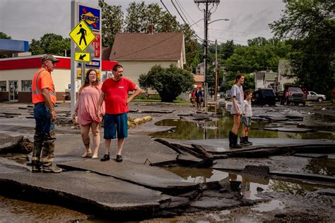 flooding in vermont devastates cities and small towns the new york times