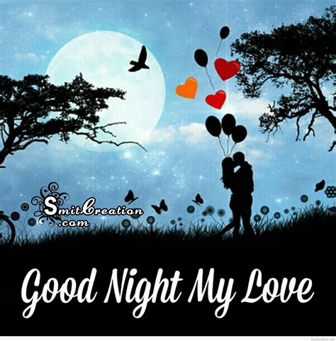 Good Night My Love Images Dp Status Messages And Wallpapers