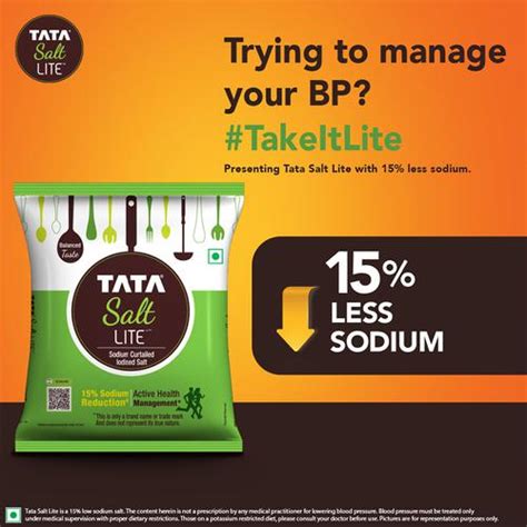 Buy Tata Salt Lite 1 Kg Pouch Online At Best Price Bigbasket