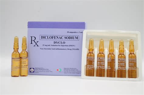 Dyclo Diclofenac Sodium 25 Mgml Imiv Sahar Pharma