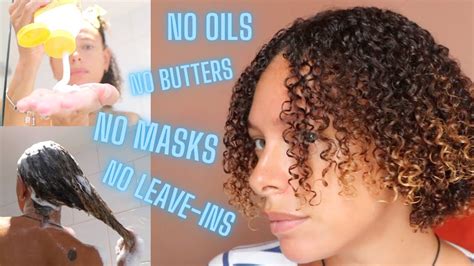 No Oils No Butters Challenge Week 2 30 Day Hair Detox Wash Day And Styling Demo Youtube