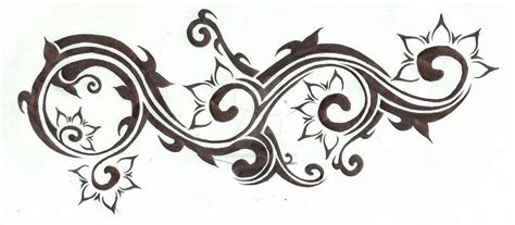Spiral Tribal Flower Tattoo Design 2 By Chrismetalfreak On Deviantart