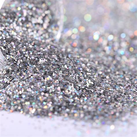 Wholesale Ultra Fine Holographic Silver Loose Glitter For Makeup And