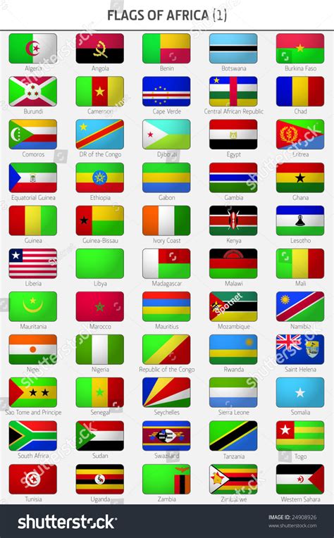 African Country Flags With Names