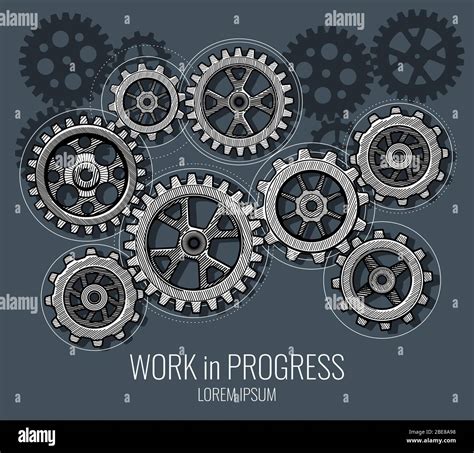 Gear Wheel Drawing Hi Res Stock Photography And Images Alamy