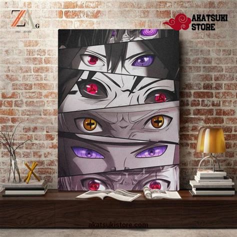 Naruto Sasuke Eyes Sharingan Rinnegan Poster Canvans Wall Art
