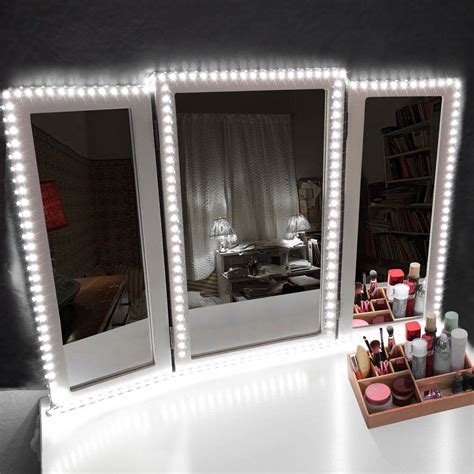 20+ vanity mirror with lights ideas (diy or buy) for amour makeup room. Led Vanity Mirror Lights Kit,13ft Flexible LED Makeup ...