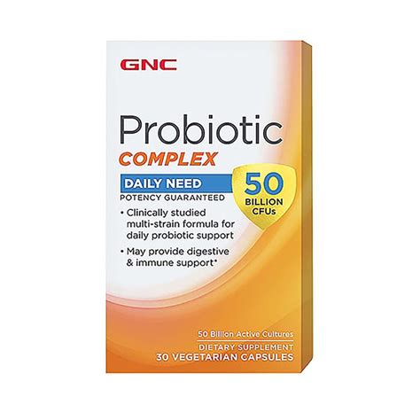 Gnc Probiotic Complex 50 Billion Cfus 30 Cápsulas Gnc