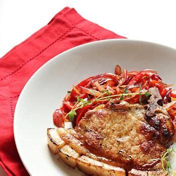 These best juicy pork chops are easy to make and guaranteed to when i cook my pork chops, i have a few requirements: Gordon Ramsay's pork chop with sweet & sour peppers | Stuffed peppers, Pork recipes, Sweet, sour ...