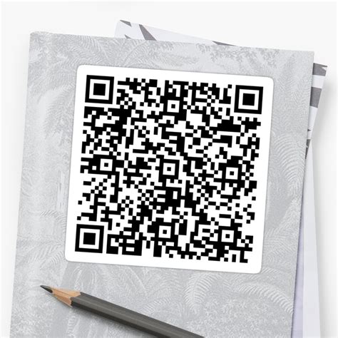 Bee Movie Script Qr Code Sticker By Nutjob321 Redbubble