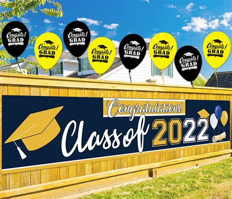 Buy Graduation Banner Class Of 2022 Graduation Party Large
