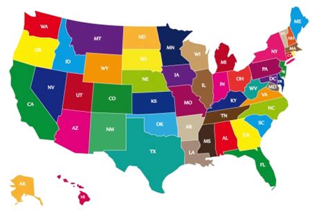 Color Coded Map Of Usa Stock Photo Download Image Now Istock