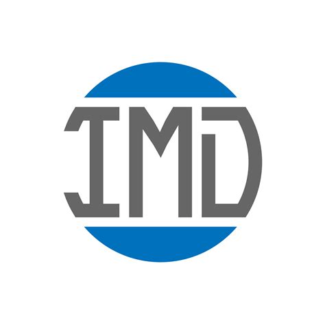 IMD letter logo design on white background. IMD creative initials