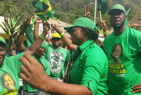 decisionja2016 bell ringing greets jlp s juliet holness in st andrew east rural jamaica observer