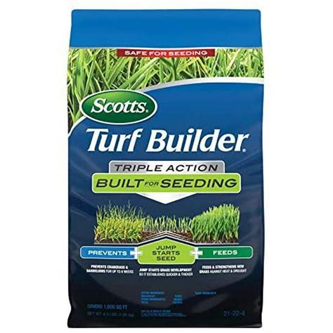 Scotts Turf Builder Triple Action Seeds And Weeds 21 22 4 Lawn Fertilizer