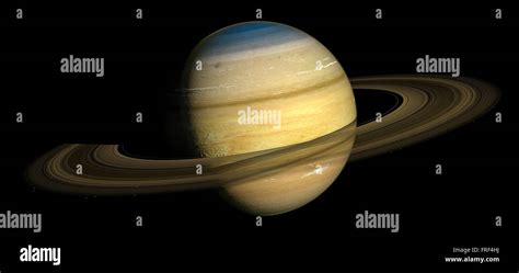 Planète Saturne Système Solaire Illustration Isolé De Lespace Photo