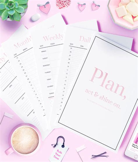 FREE Glow Up Planner Printable Glow Up Checklist ShineSheets Glow