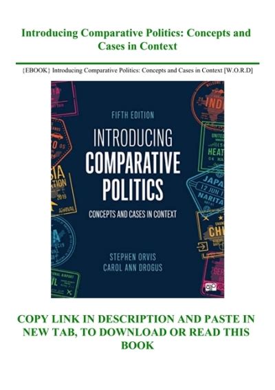 Ebook Introducing Comparative Politics Concepts And Cases In Context