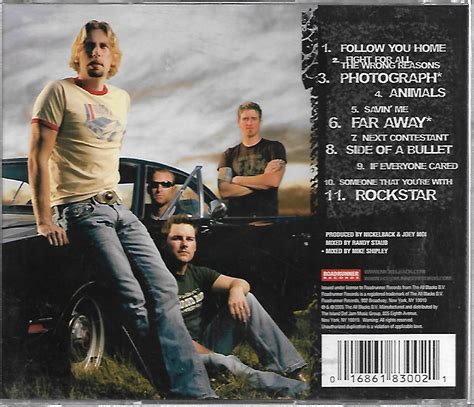 Nickelback All The Right Reasons Cd Truth And Sincerity