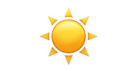 ☀️ Sun Emoji — Meaning Copy And Paste