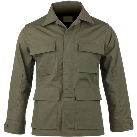 Teesar Mens Bdu Army Uniform Field Jacket Tactical Ripstop Cotton Shirt