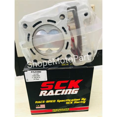 Motor dah spesifikasi blok 62mm tapi masih tak padu. SCK BLOCK BLOK RACING LC135 135LC LC 135 Y15ZR Y15Z Y15 ...