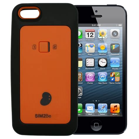 Maybe you would like to learn more about one of these? SIM2Be Case 5 iPhone 5 iPhone 5S Dual SIM case adapter | SIMORE.com