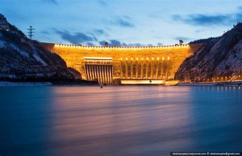 Unique Dam Of Sayano Shushenskaya Hydroelectric Power Plant Is The