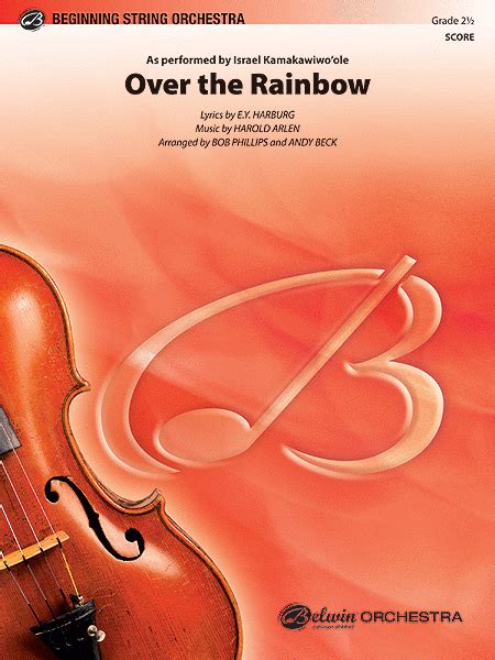 Over The Rainbow By Ey Yip Harburg String Orchestra Sheet Music