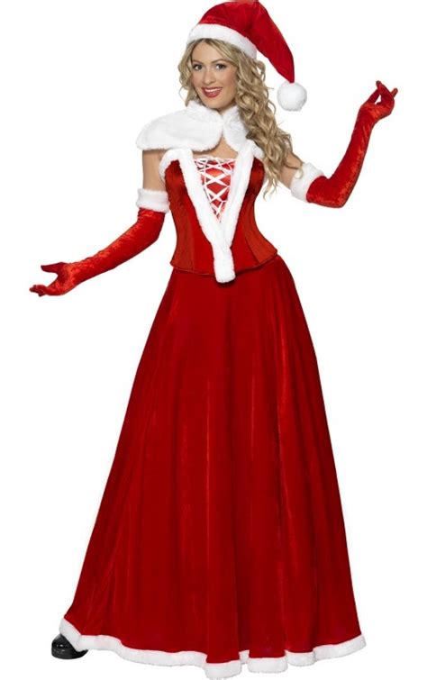 Adult Mrs Santa Claus Dress Womens Christmas Costume 10 12 Ebay
