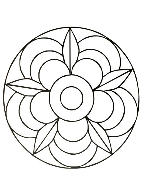 Mandalas Fáciles Para Colorear Principiantes Mandala Art Mandala