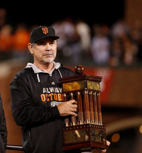 Description Of San Francisco Giants Manager Bruce Bochy Hold The Nlcs