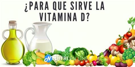 ¿para Que Sirve La Vitamina D Y Dónde Encontrarla Nutri En Línea