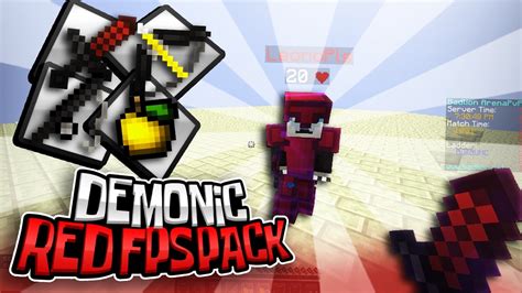 Minecraft Pvp Texture Pack Demonic Red Fps Pack Youtube