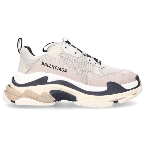 1,813,892 likes · 13,565 talking about this · 7,664 were here. Balenciaga Sneakers Triple S Calfskin Mesh Beige-combo in Natural - Lyst