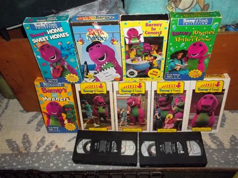Lot Of 11 Rare Barney And And Friends Vhs Tapes Educational Time